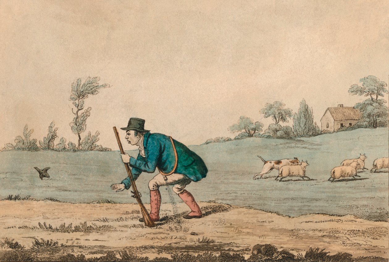 Skottplats, 1813. av Unbekannt