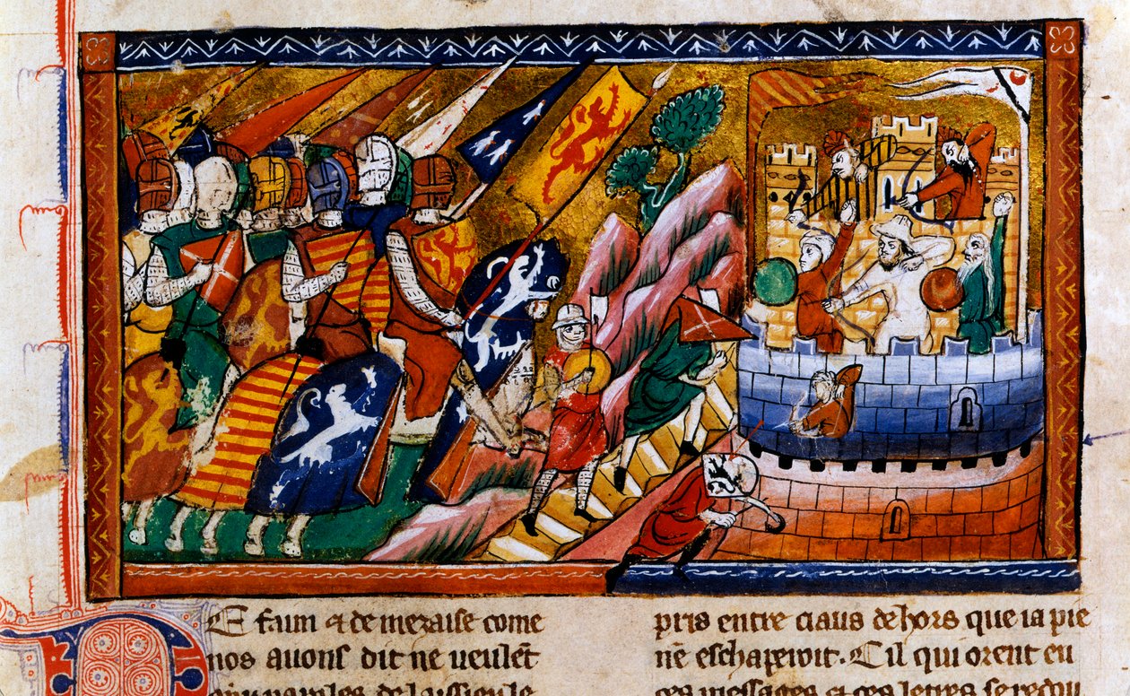 Belägringen av Antiokia, c1097, 1300-talet av Unbekannt