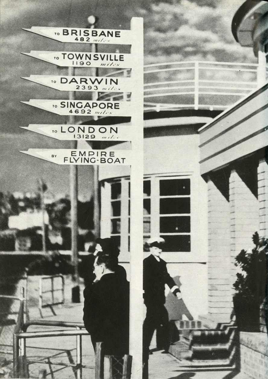 Vägvisare vid Rose Bay, Sydney, Australien, c1939-c1944 1946. av Unbekannt