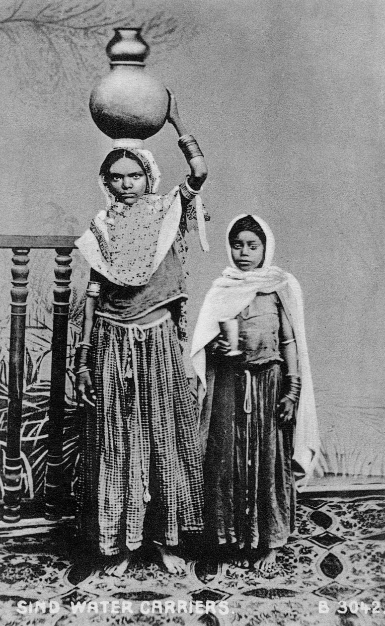 Sindh vattenbärare, Indien, 1917 av Unbekannt