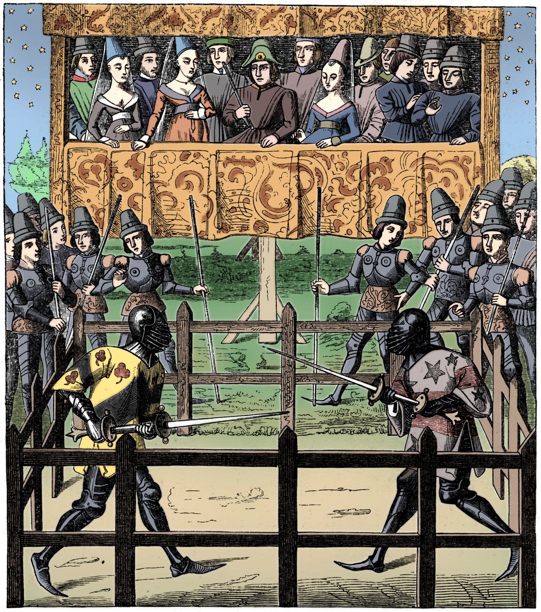 Singelstrid, 1400-talet 1849 av Unbekannt