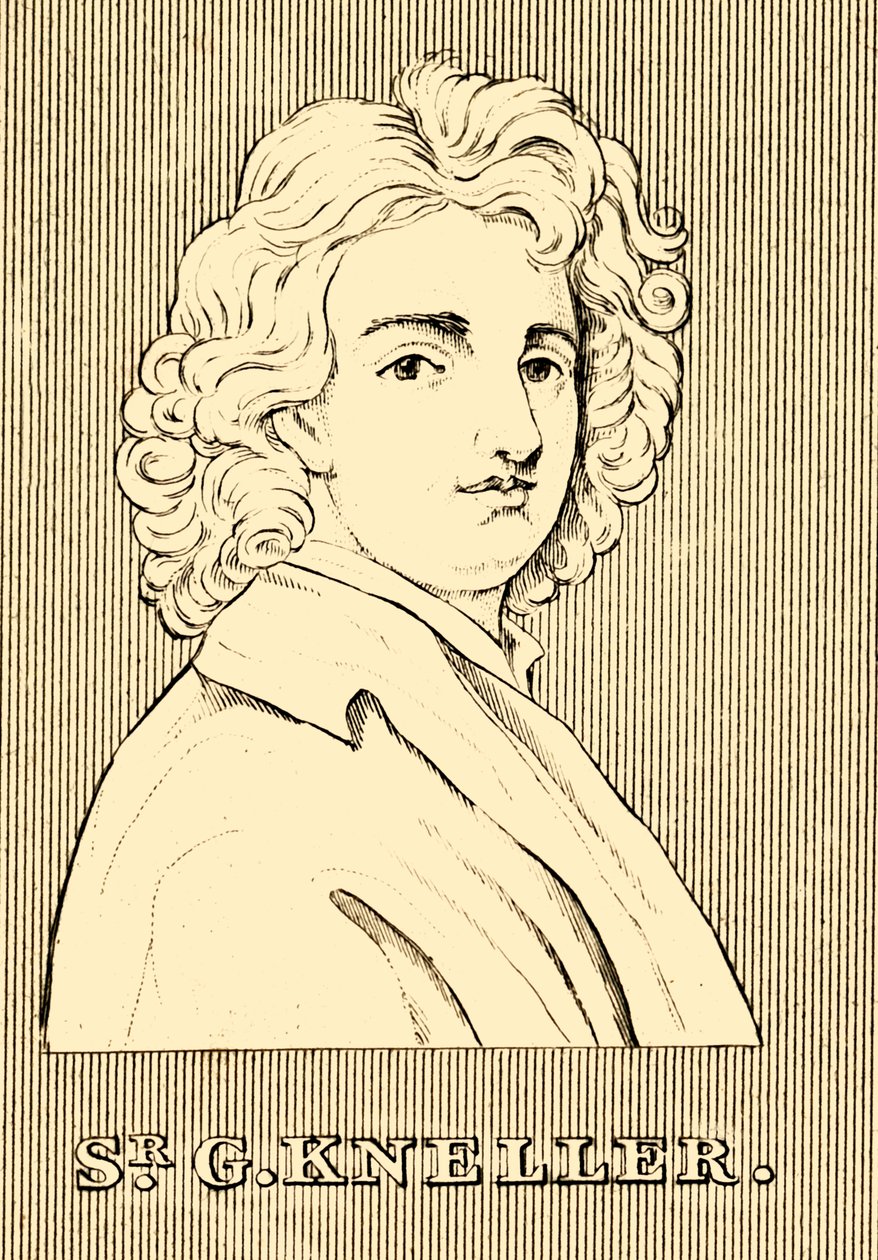 Herr. G. Kneller, 1646-1723, 1830. av Unbekannt