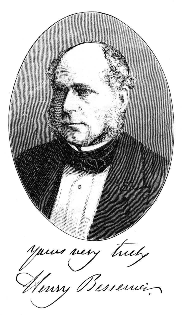 Sir Henry Bessemer, engelsk ingenjör, c1880 av Unbekannt