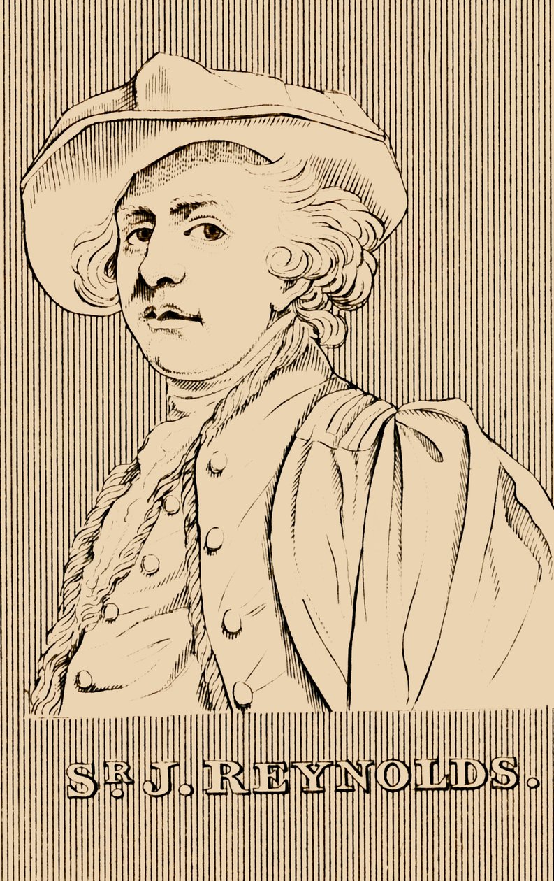 Sir J. Reynolds, 1723-1792, 1830. av Unbekannt