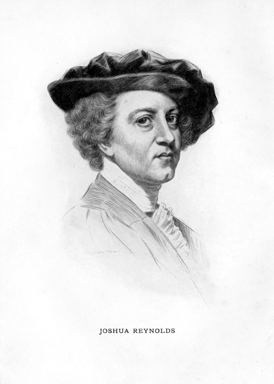 Sir Joshua Reynolds, engelsk målare, 1912 av Unbekannt