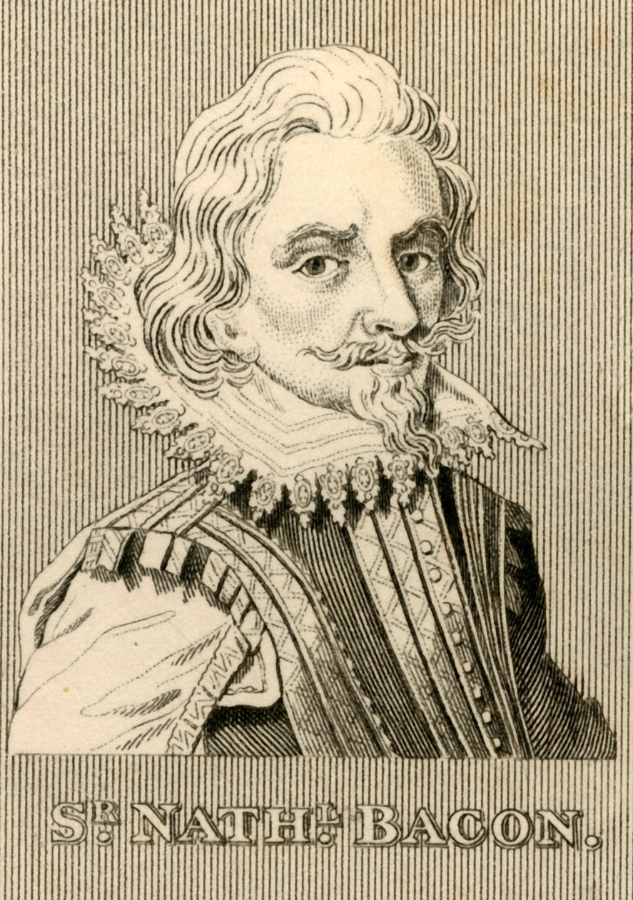 Sir Nathaniel Bacon, 1647-1676, 1830. av Unbekannt