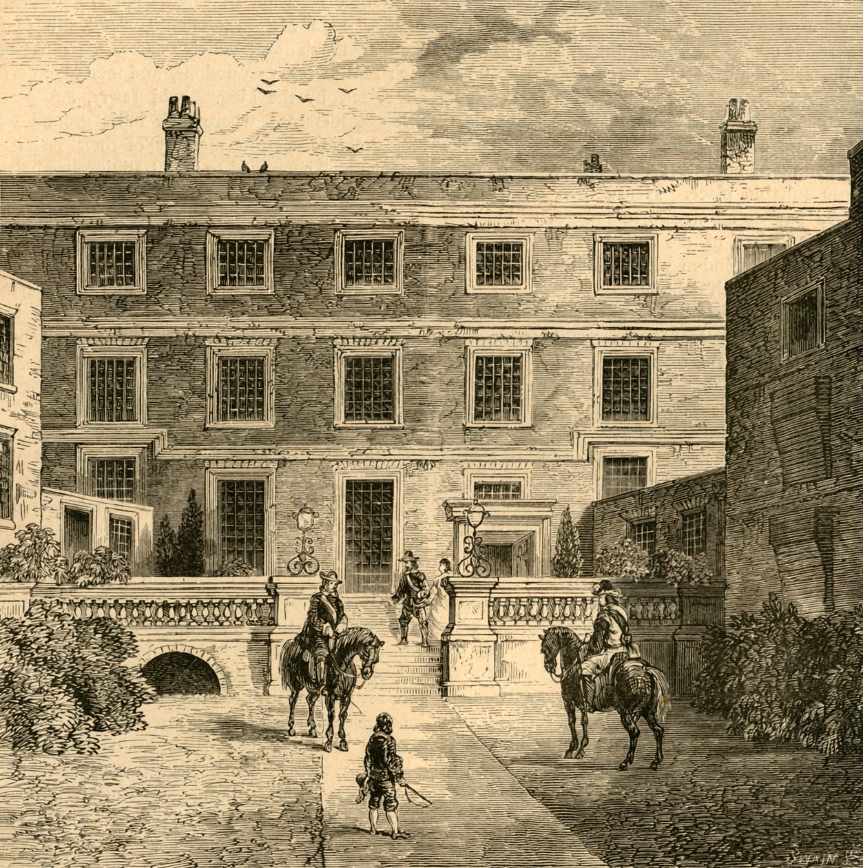 Sir R. Claytons House, Garden Front, 1897. av Unbekannt
