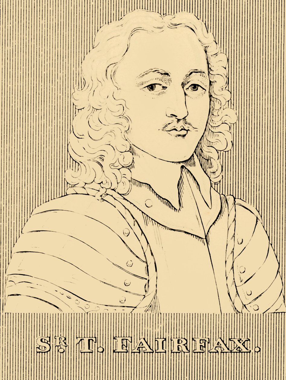 Sir T. Fairfax, 1612-1671, 1830. av Unbekannt