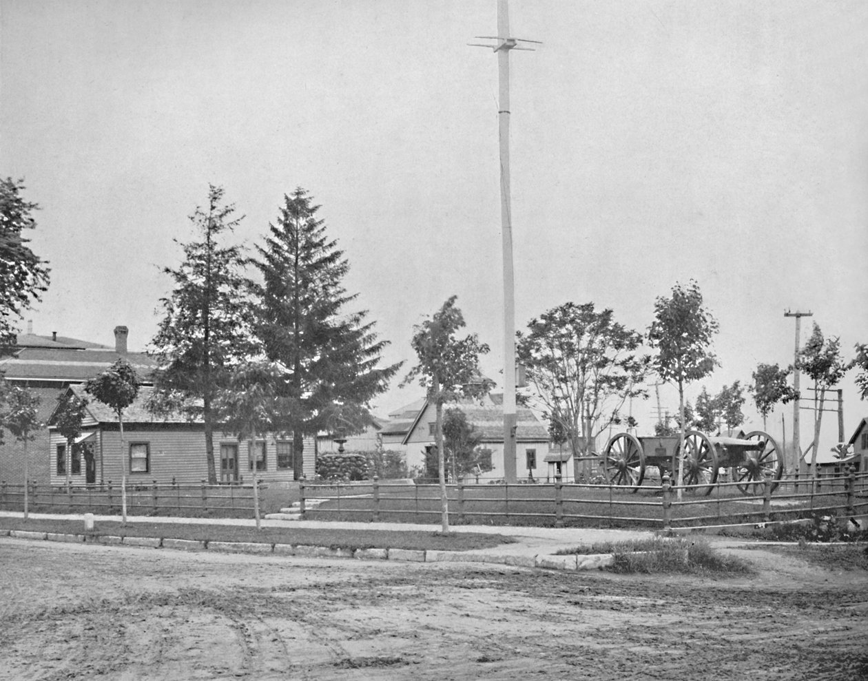 Platsen för Old Fort Wayne, Indiana, c1897. av Unbekannt