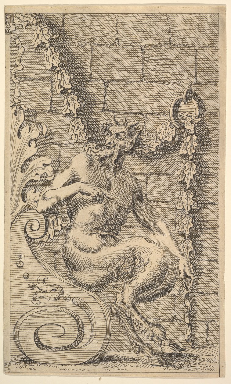 Sittande satyrer, efter 1732. av Unbekannt