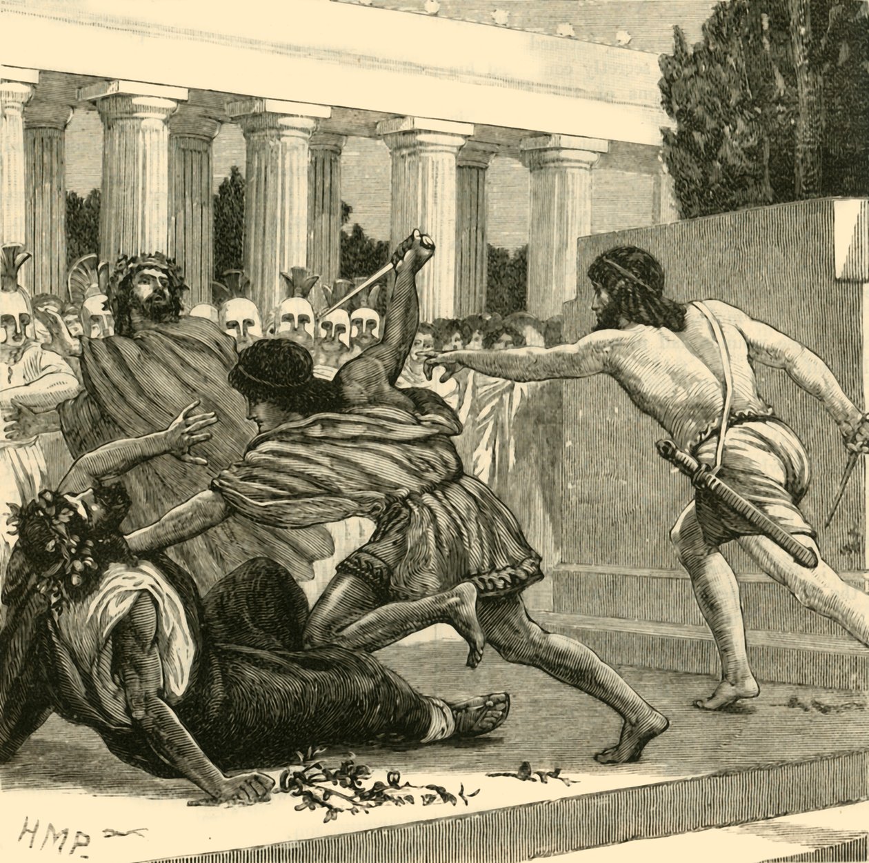 Slakt av Pisistratidae, 1890. av Unbekannt