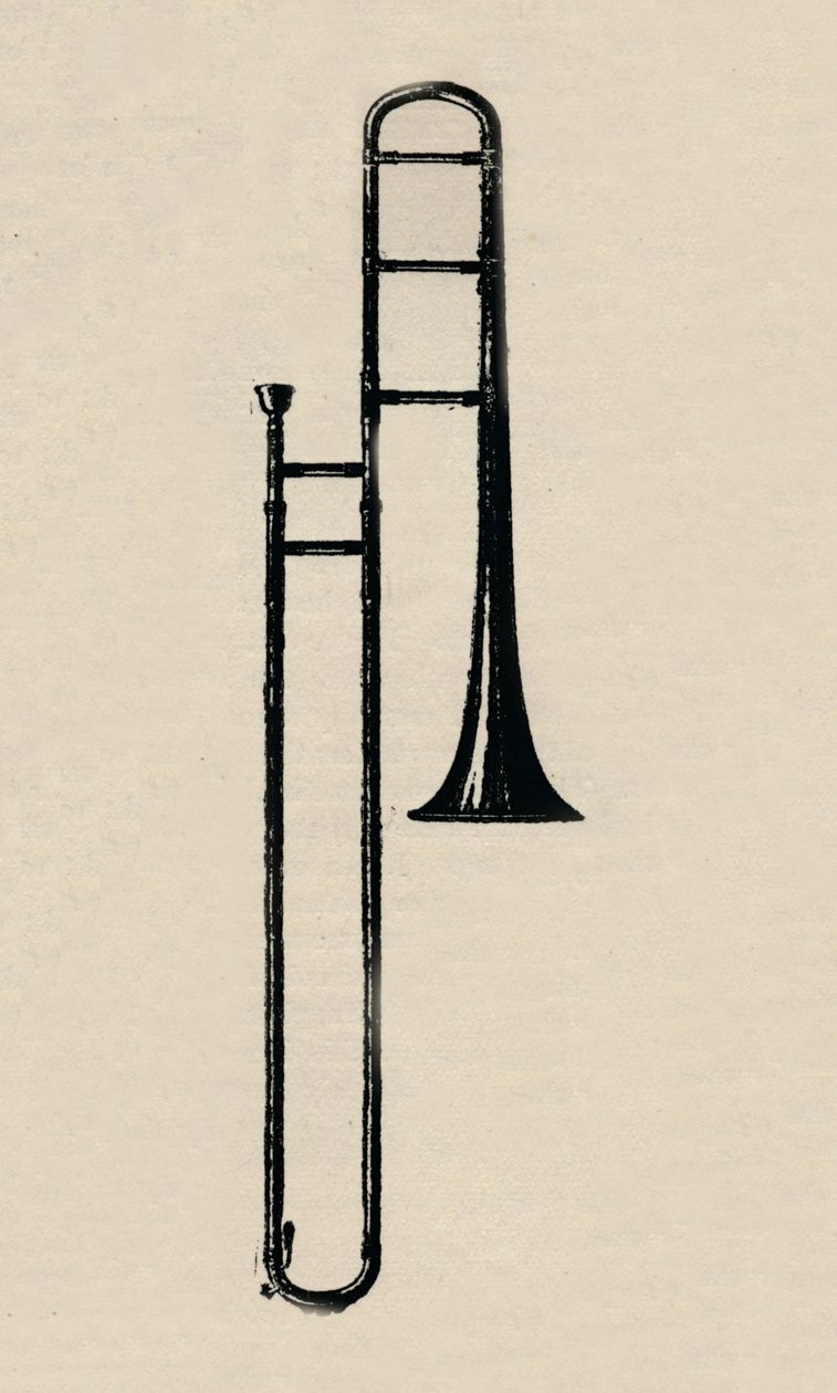 Slide Trombone, 1910. av Unbekannt
