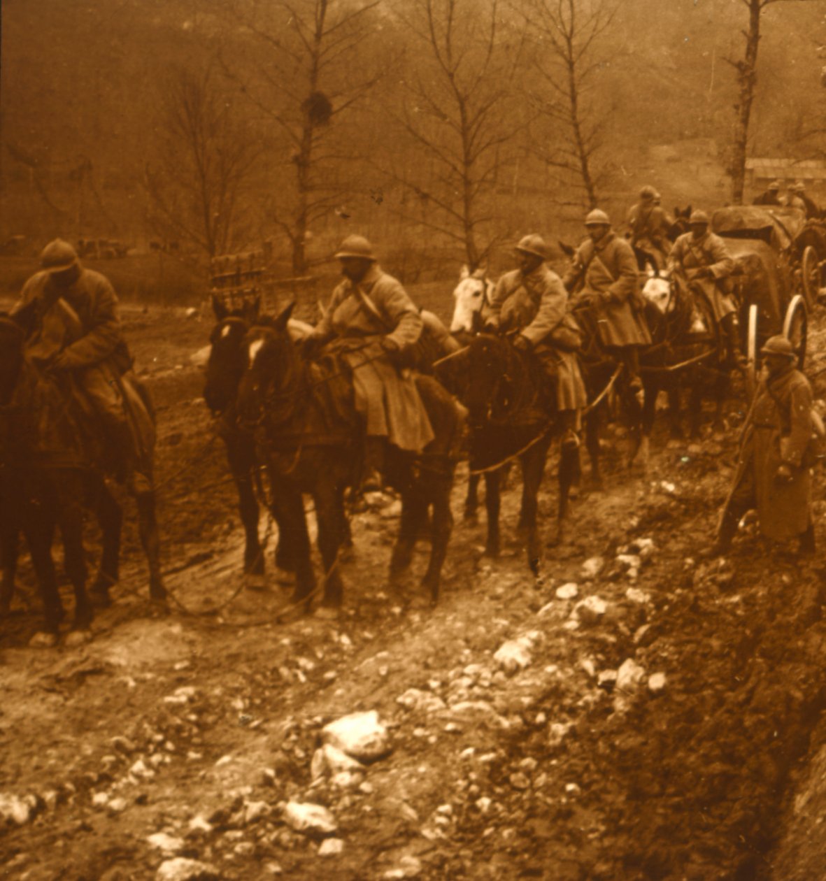 Soldater i rörelse, c1914-c1918 av Unbekannt