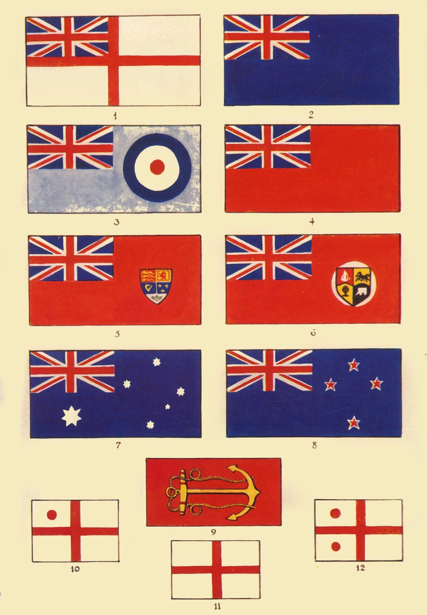 Några fänrikar från Storbritannien och samväldet, c1948. av Unbekannt