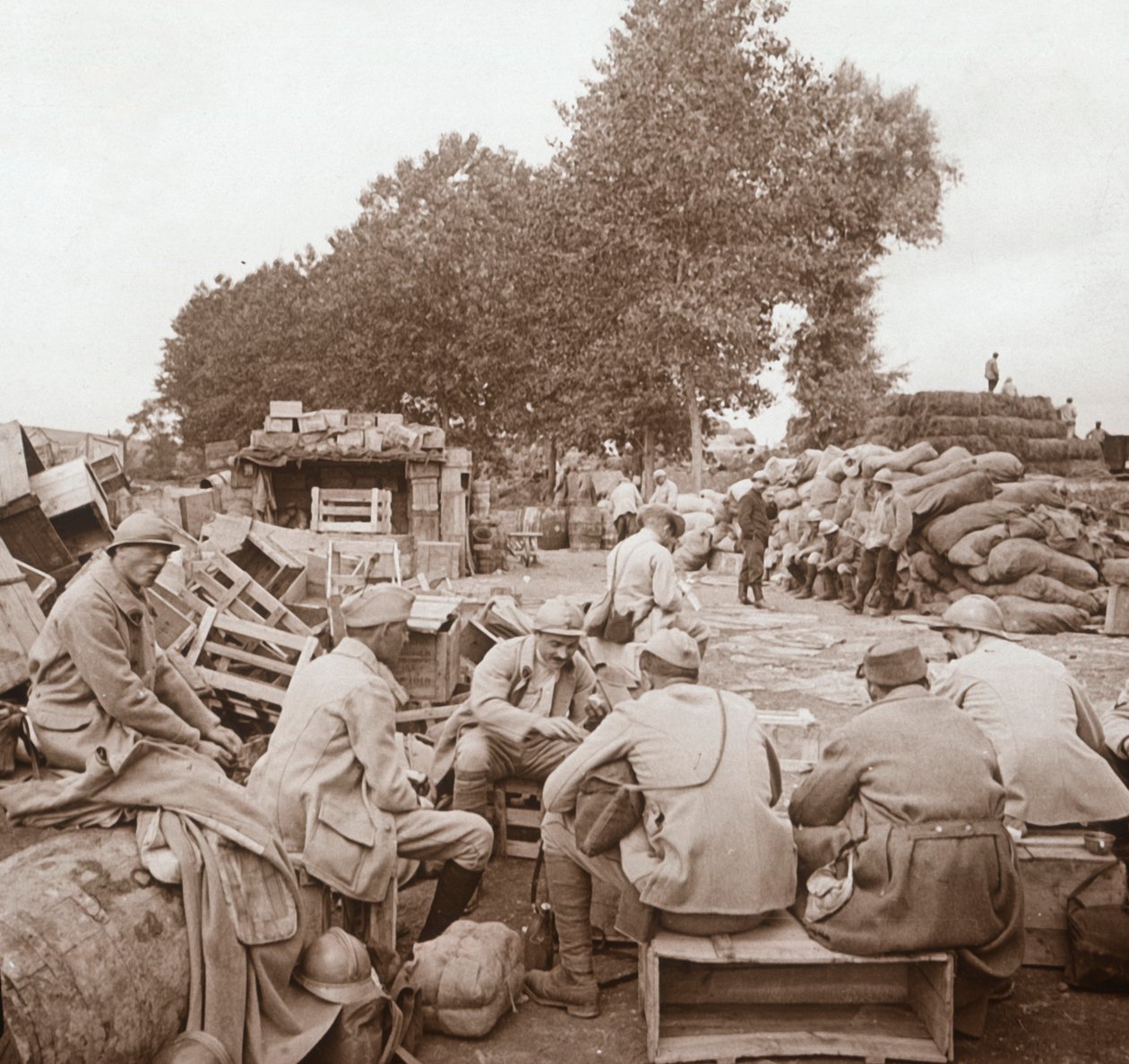 Soup, Genicourt, norra Frankrike, c1914-c1918 av Unbekannt