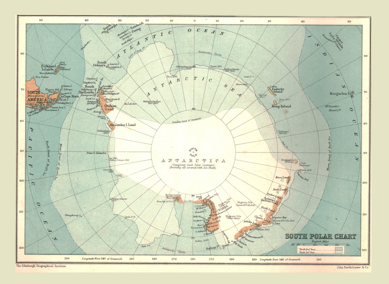 Sydpolardiagram, 1902. av Unbekannt