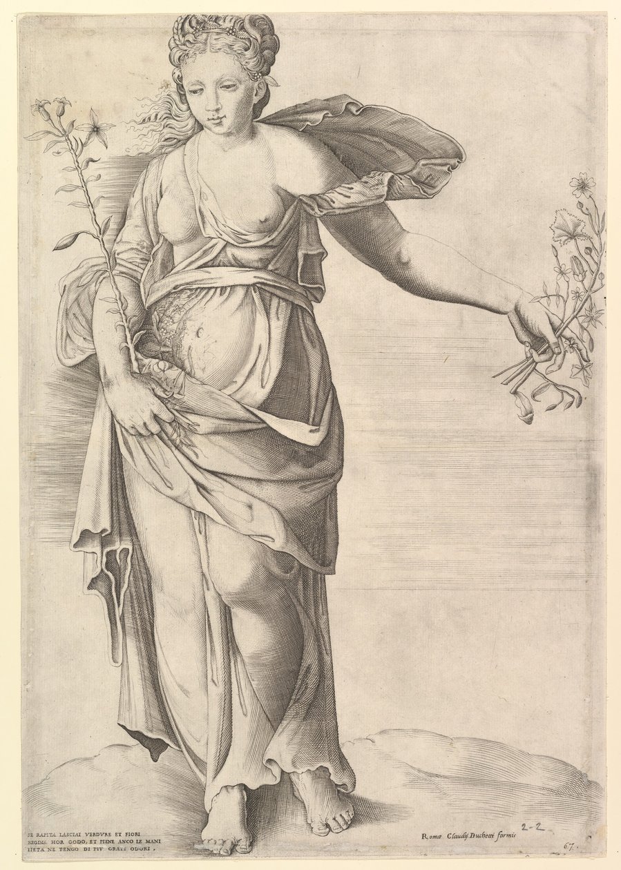 The Roman Mirror of Magnificence: Flora, mitten av 1500-talet. av Unbekannt