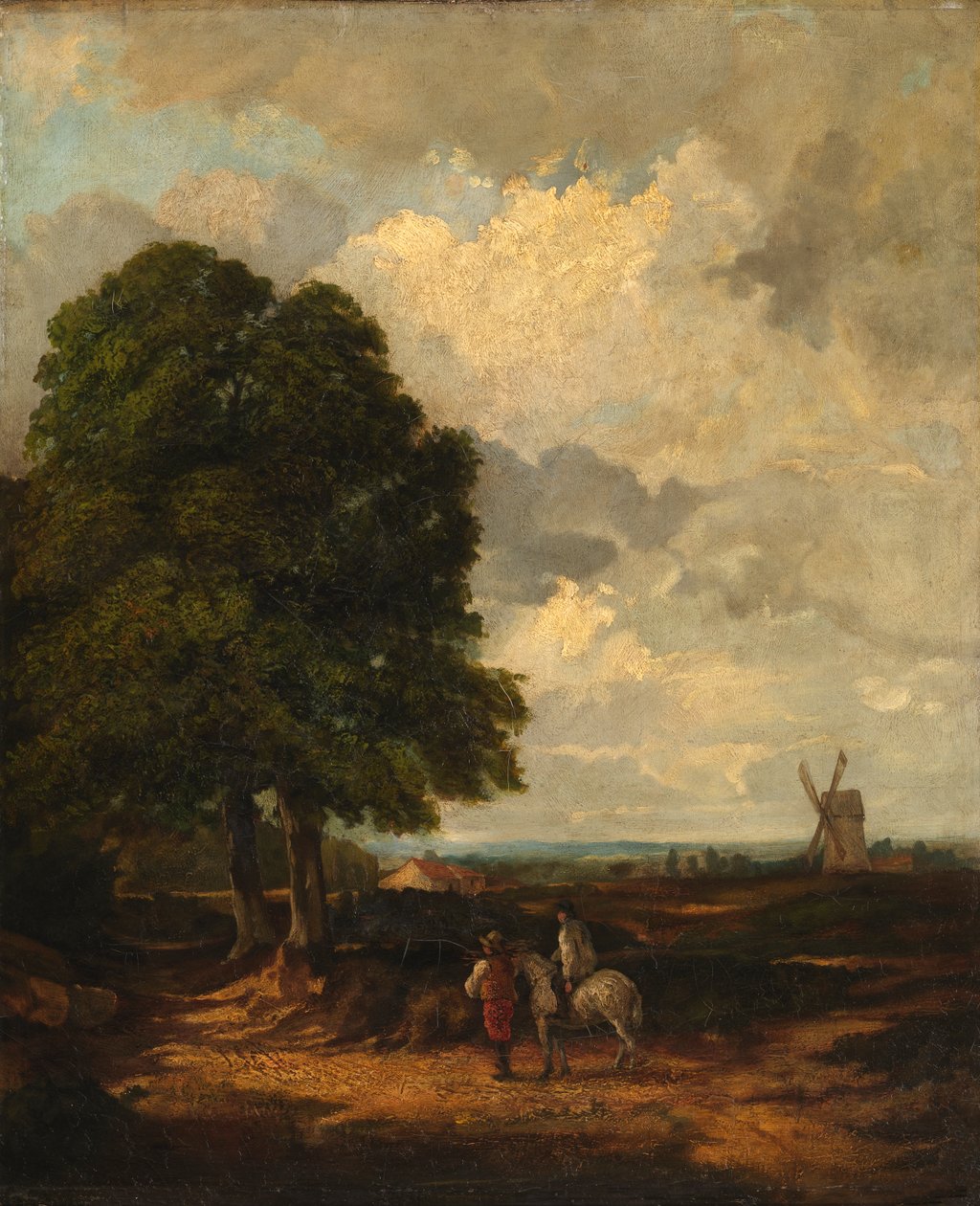 Vårplöjning nära Östra Bergholt, 1800-talet. av Unbekannt