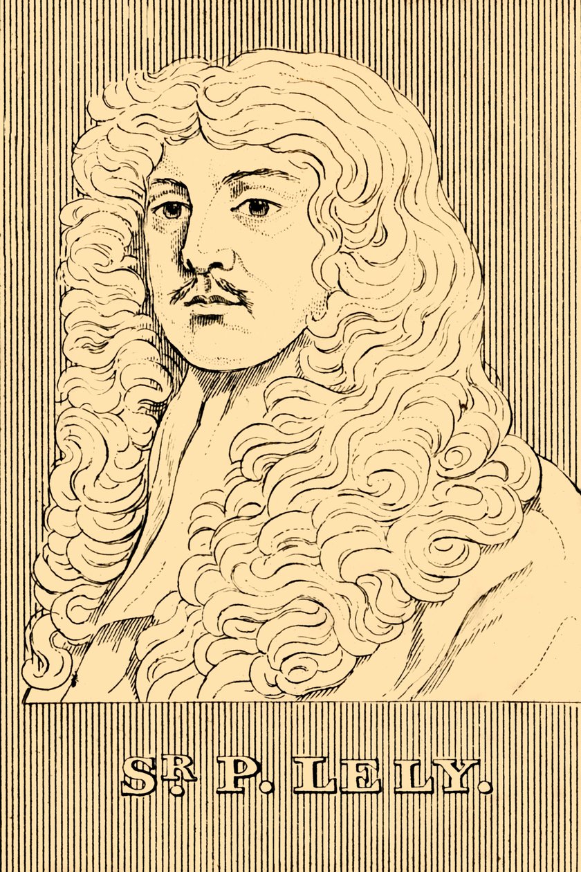 Sr. P. Lely, 1618-1680, 1830. av Unbekannt
