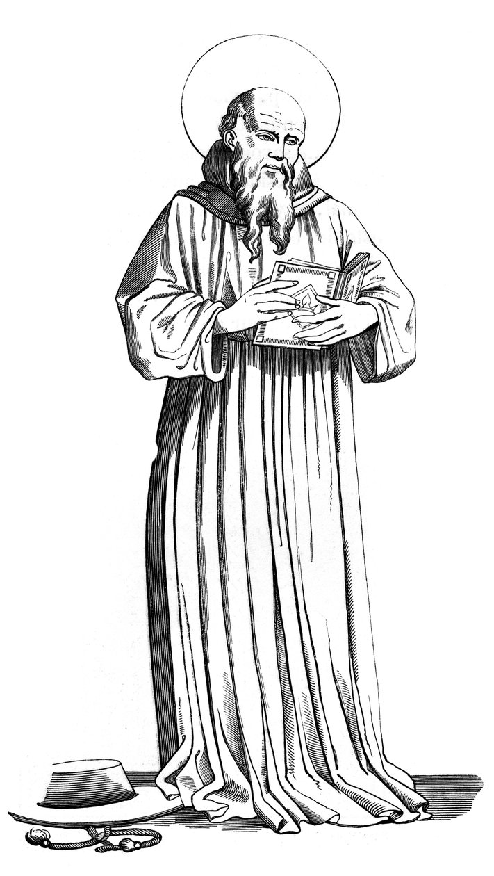 St Bonaventure, 1221-1274, 1400-talet, 1849 av Unbekannt