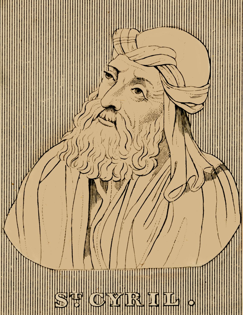 St. Cyril, c376-444, 1830. av Unbekannt