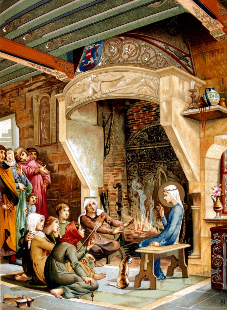St Elizabeth av Ungern, 1878 av Unbekannt