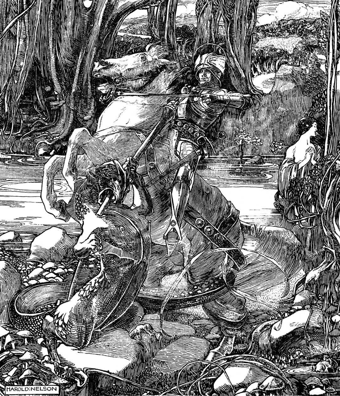 St George och draken, 1901 av Unbekannt