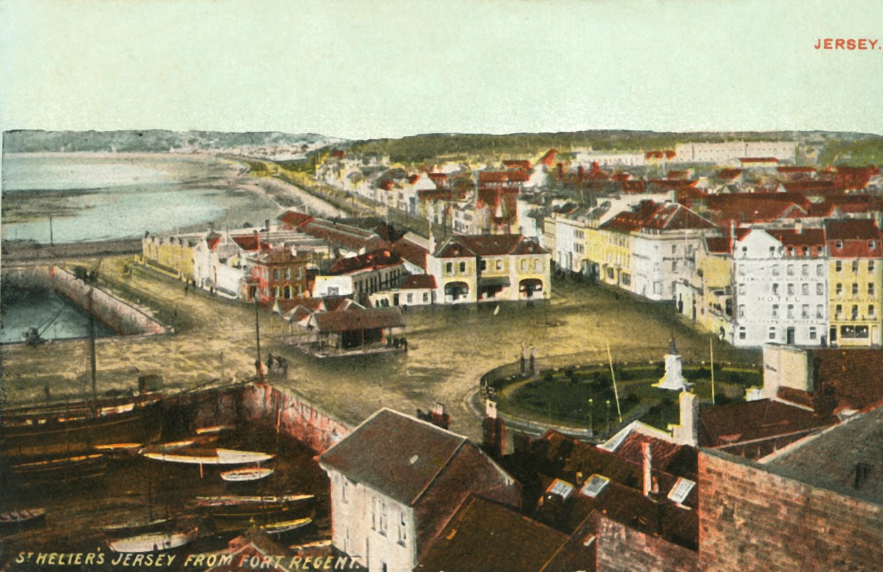 St. Heliers Jersey från Fort Regent, 1906. av Unbekannt