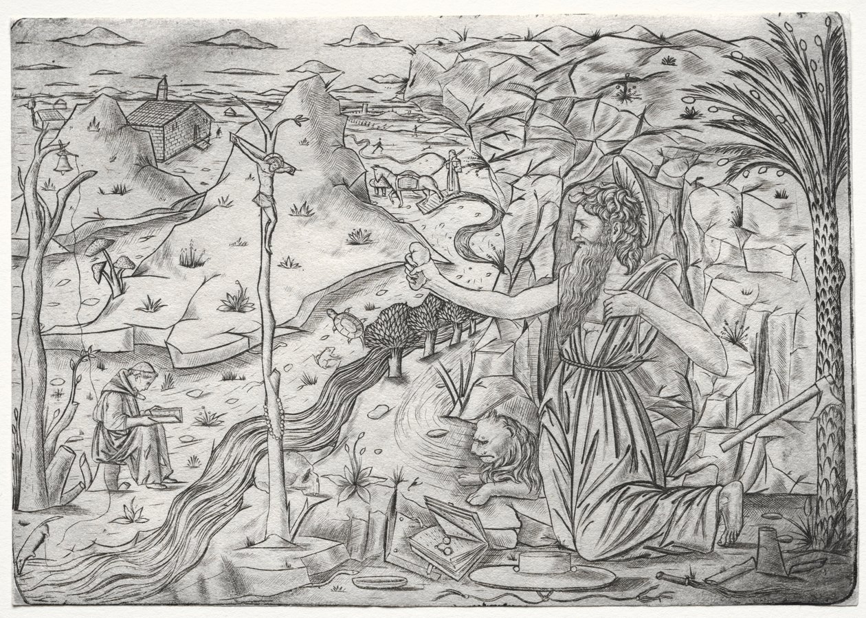 St. Hieronymus i botgörelse, ca. 1480-1500. av Unbekannt