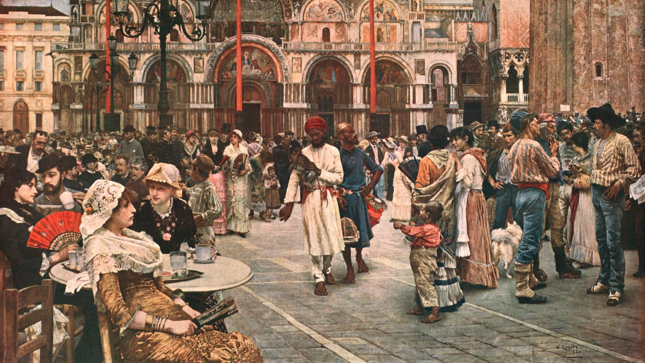 Markusplatsen, Venedig, 1883, c1902. av Unbekannt