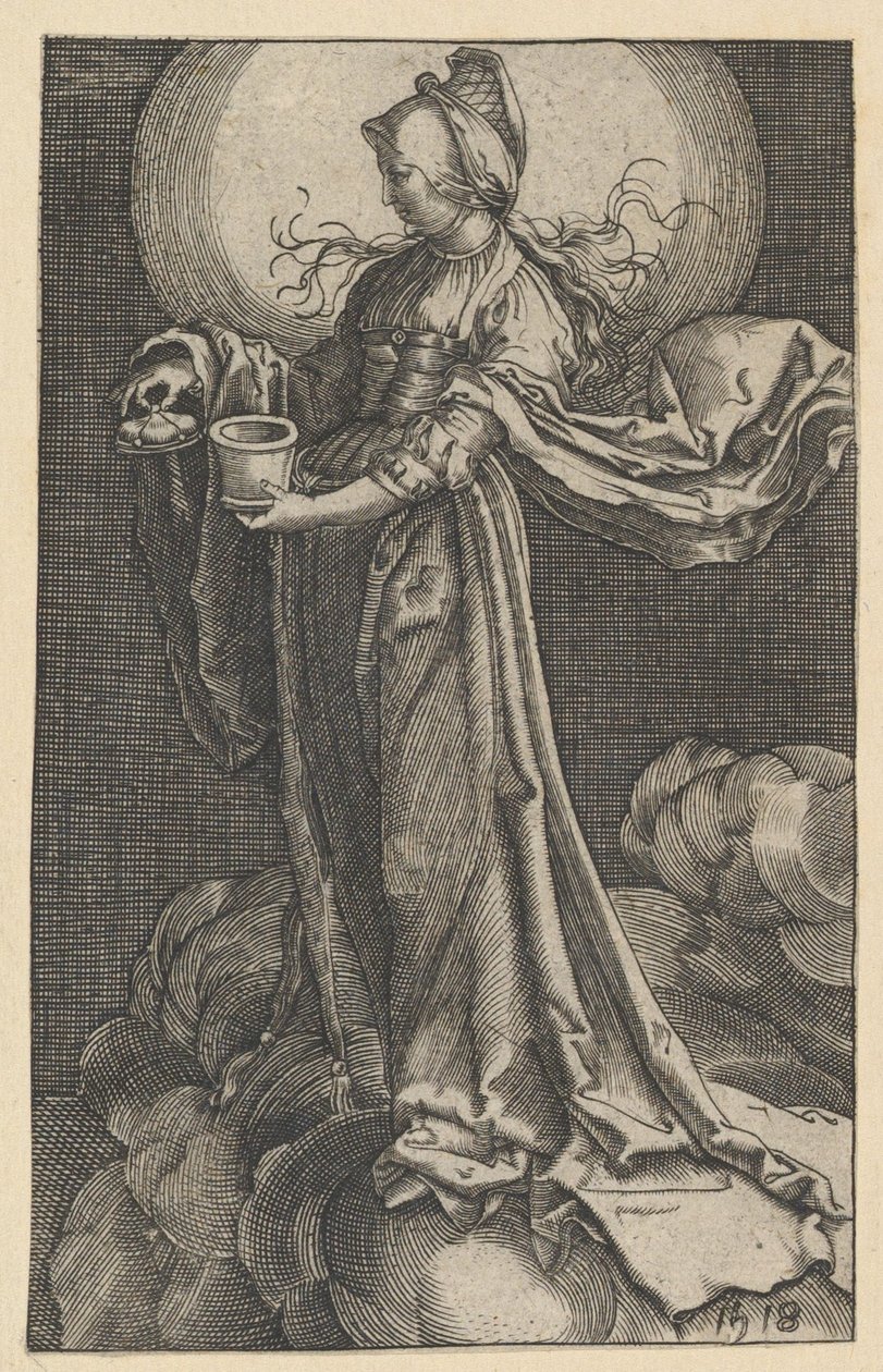 St. Maria Magdalena på molnen kopia, 1518. av Unbekannt