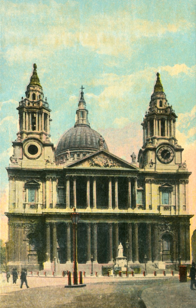 St. Pauls Cathedral, London, c1910. av Unbekannt