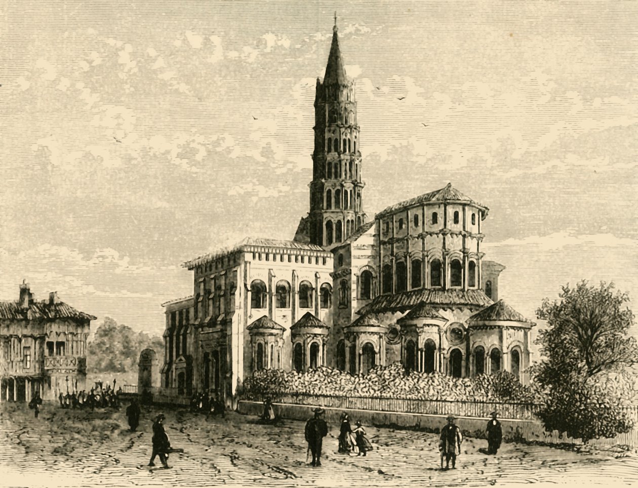 St. Sernin, Toulouse, 1890. av Unbekannt