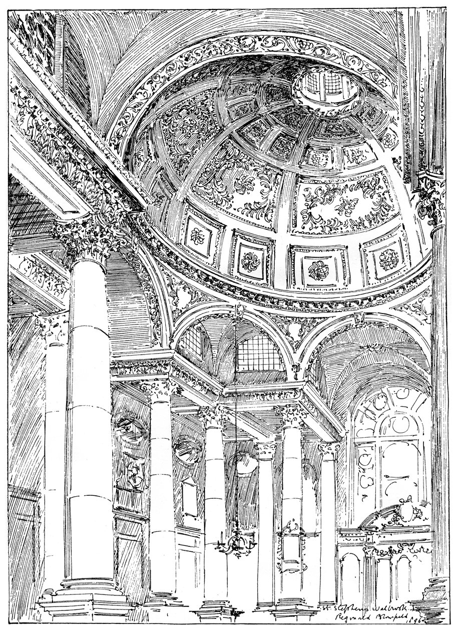 St Stephens Walbrook, 1899 av Unbekannt