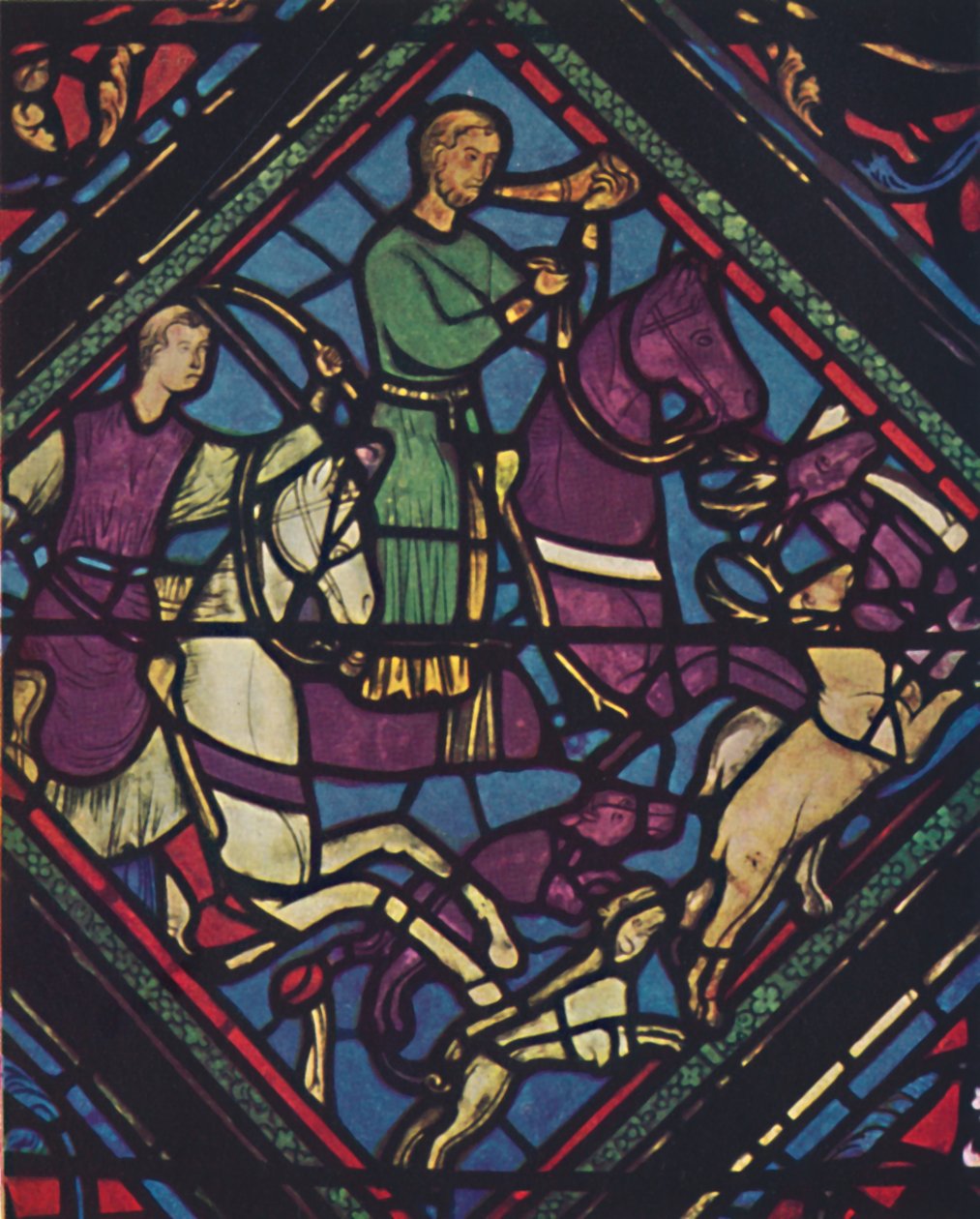 Målat glas - Chartres katedral, 1200-talet, c1950. av Unbekannt