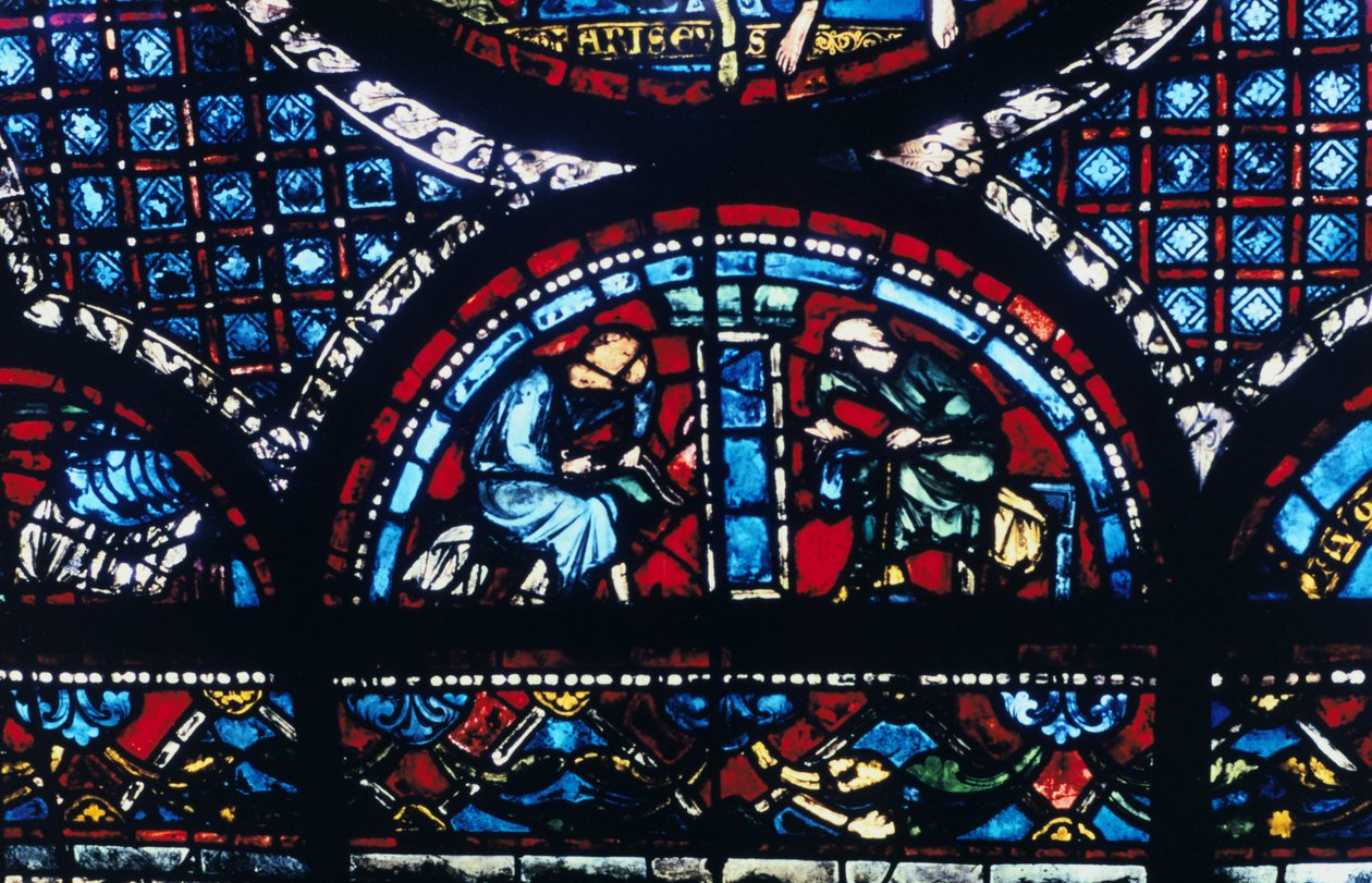 Målat glas, Chartres Cathedral, Frankrike, 1194-1260 av Unbekannt