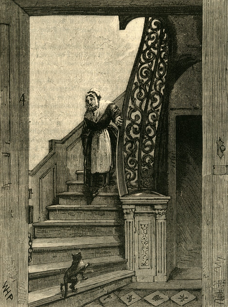 Trappa i Southampton House, c1872. av Unbekannt