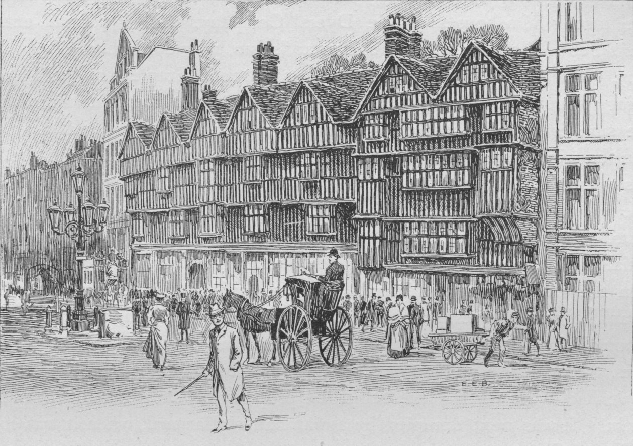 Staple Inn, Holborn Bars, London, c1910 1911 av Unbekannt