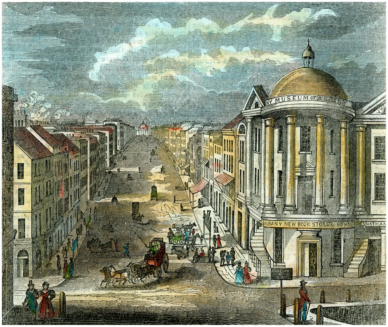 State Street, Albany, New York, USA, c1835 av Unbekannt
