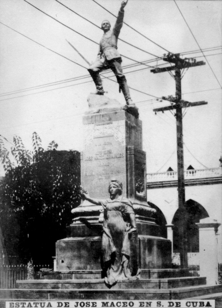 Staty av Jose Maceo på Kuba, c1910 av Unbekannt