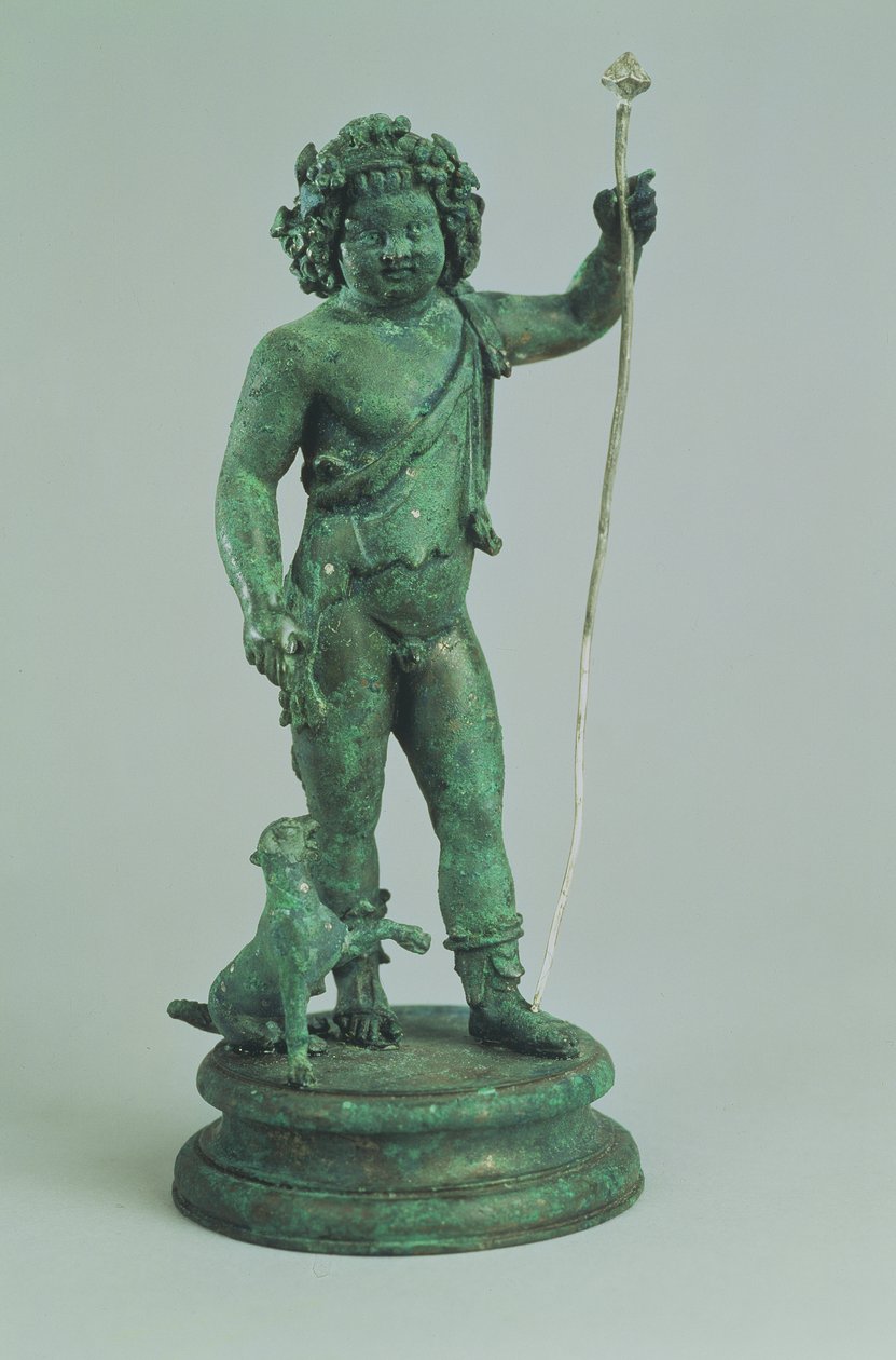 Statyett av Bacchus, Pompeji av Unbekannt