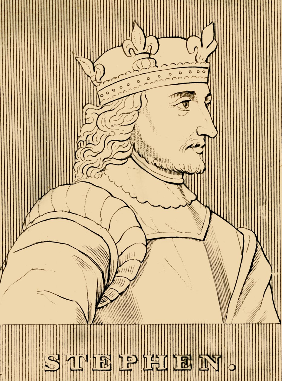 Stephen, c1096-1154, 1830. av Unbekannt