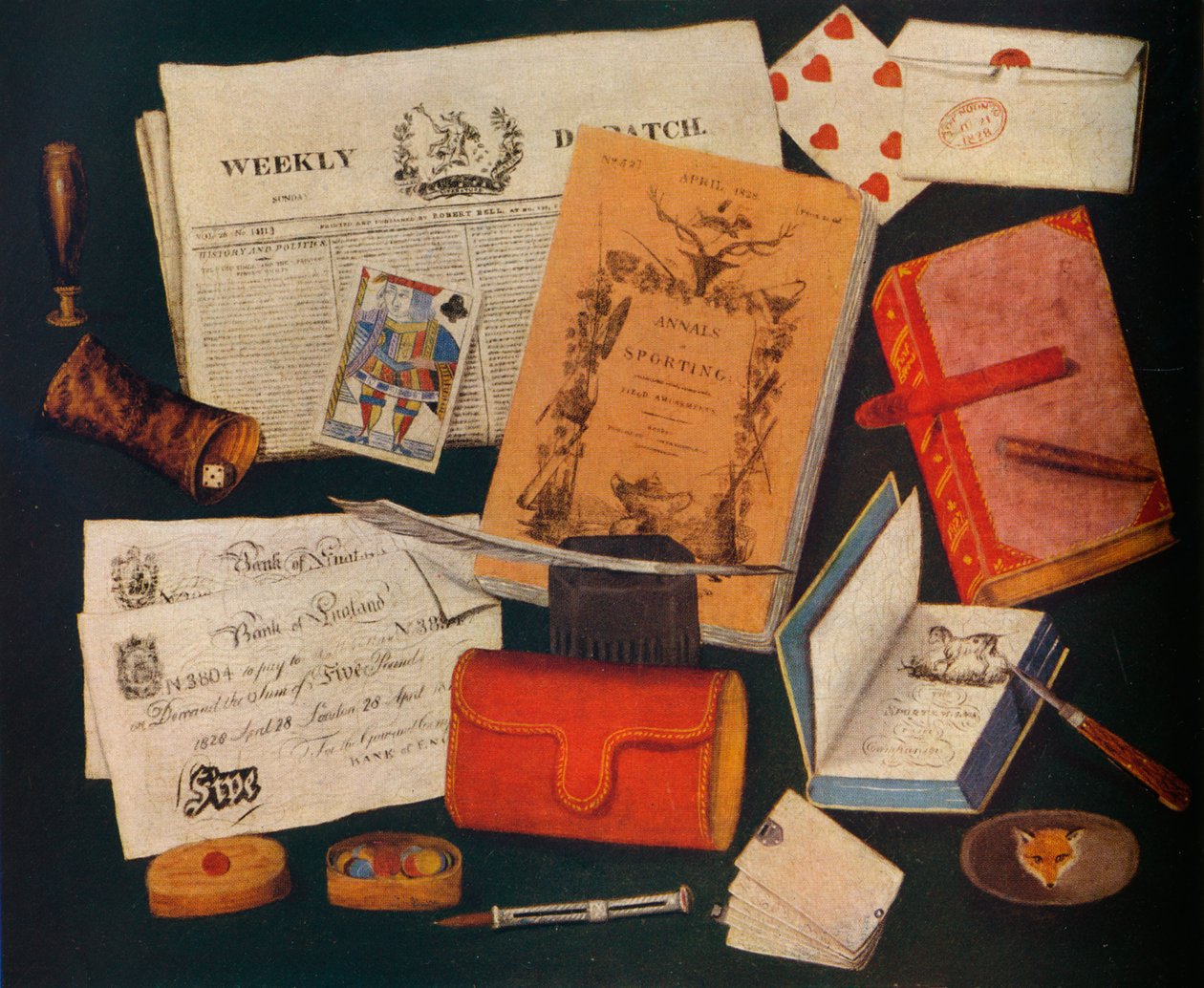 Stilleben, 1800-talet 1935 av Unbekannt