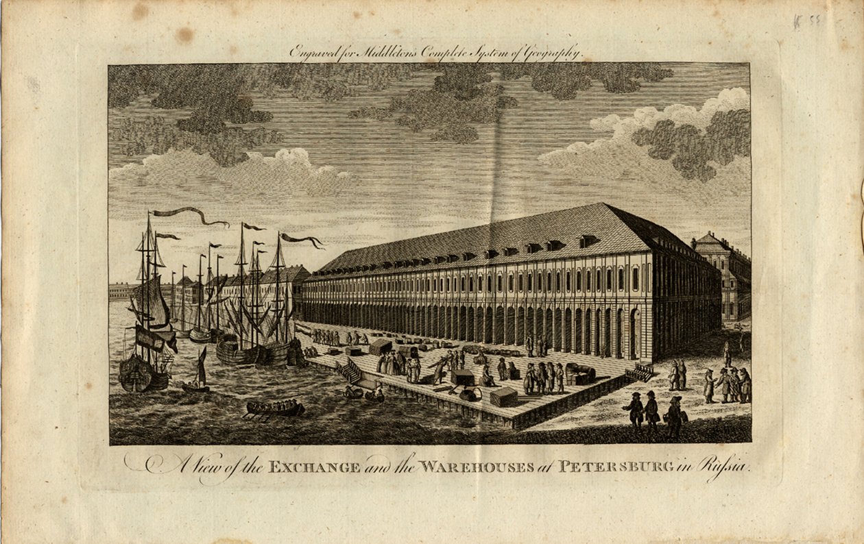 Börs i Sankt Petersburg, 1778 av Unbekannt