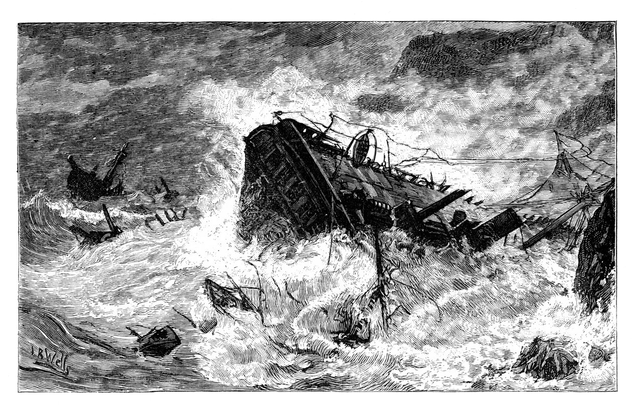 Storm, Balaclava, Ukraina, c1888 av Unbekannt