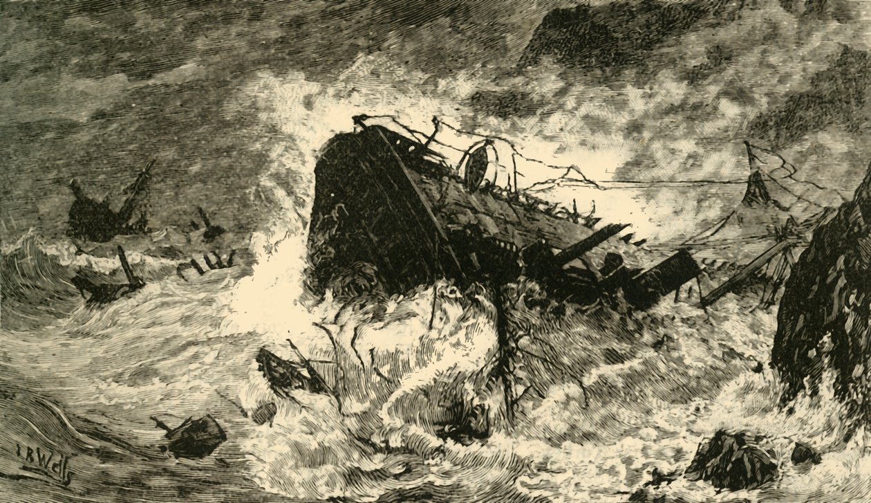 Storm utanför Balaclava, 1890. av Unbekannt
