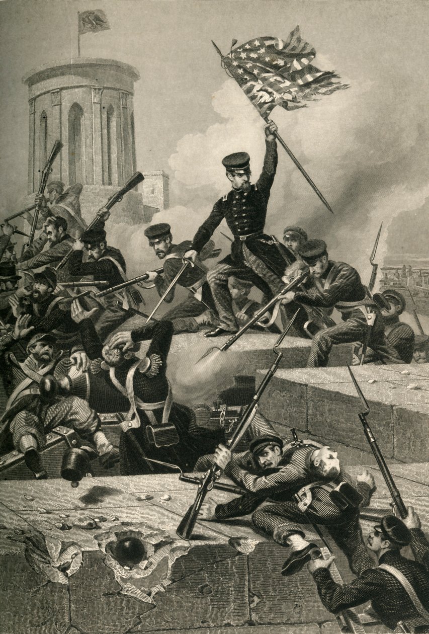 Stormningen av Chapultepec, 1878. av Unbekannt