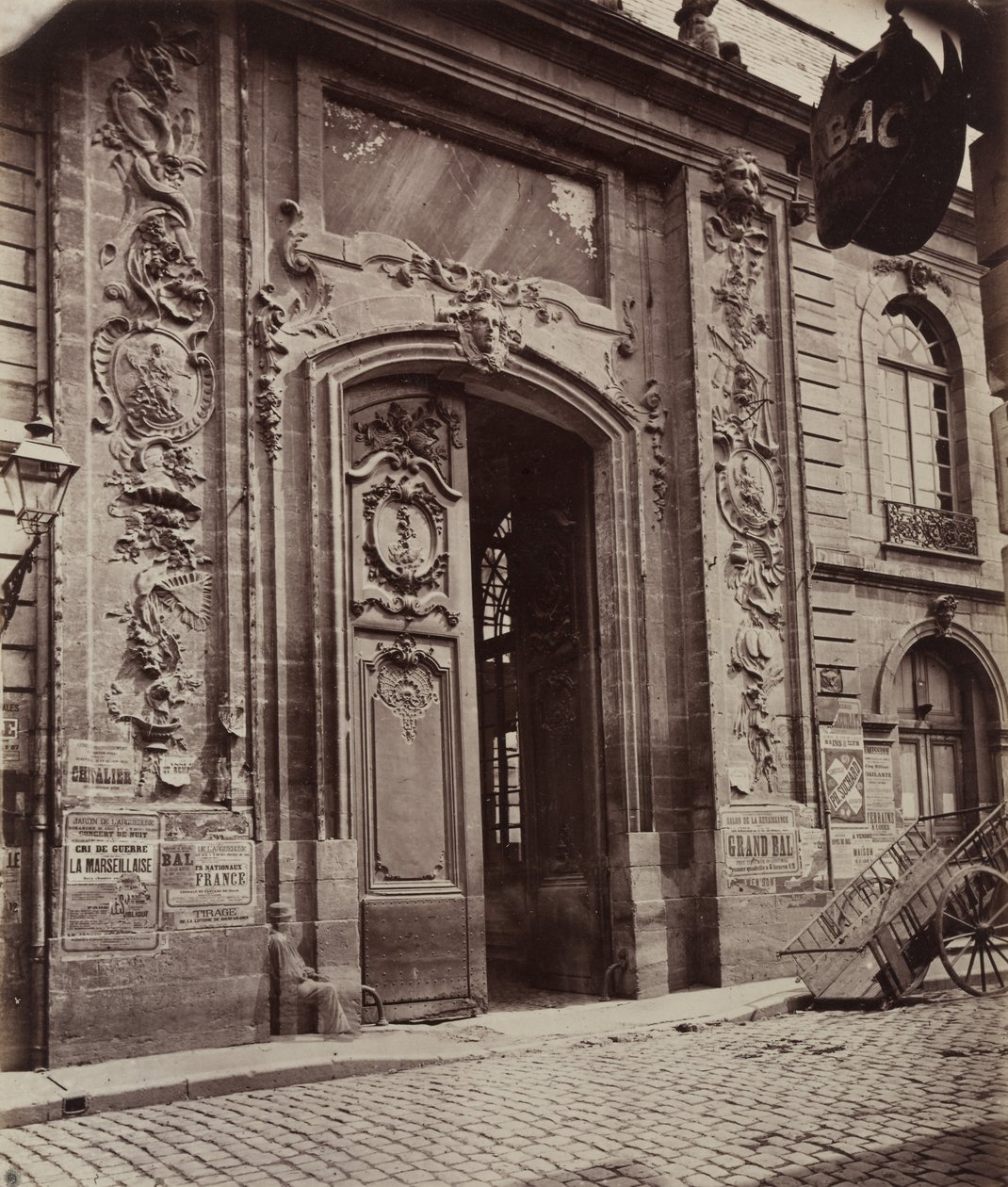 Gata i Dijon, före 1870. av Unbekannt