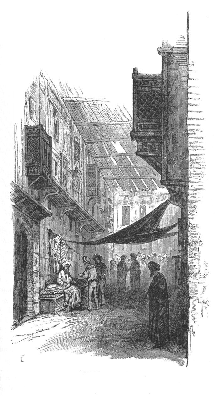 Gata i Suez, c1882 av Unbekannt