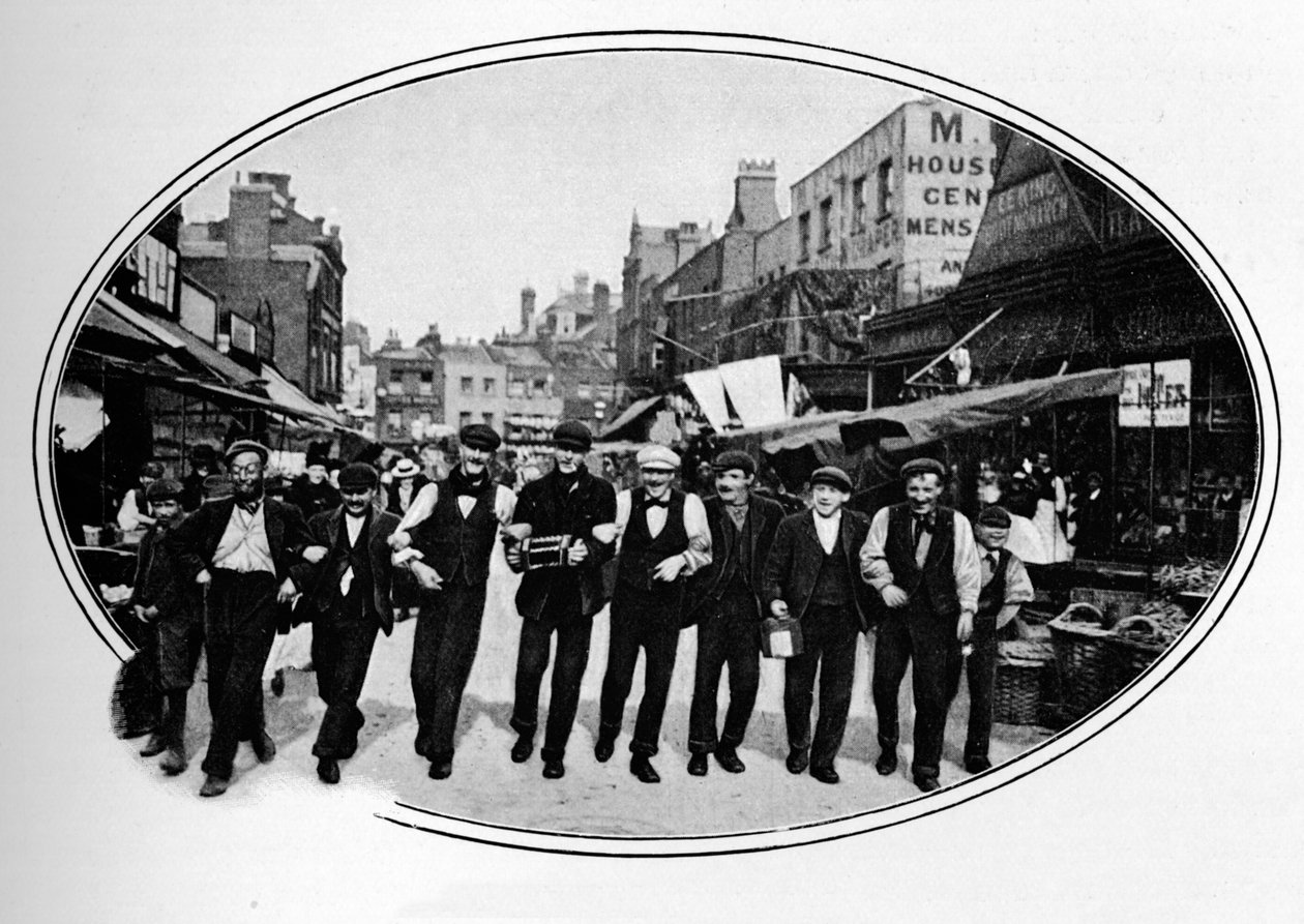 Street melodi, London, c1901 1901 av Unbekannt